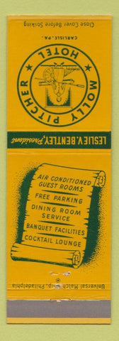 Matchbook Cover - Molly Pitcher Hotel Carlisle PA