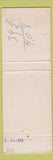 Matchbook Cover - Royalty Motel ST Louis MO WORN