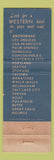 Matchbook Cover - Rainbow Western Hotel Great Falls MT
