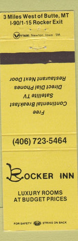 Matchbook Cover - Bocker Inn Butte MT