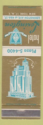 Matchbook Cover - Hotel Lexington New York City