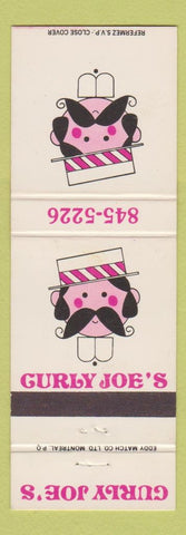Matchbook Cover - Curly Joe's Montreal QC