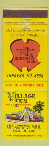 Matchbook Cover - Village Inn Pizza Springfield VA WEAR
