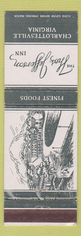 Matchbook Cover - Thomas Jefferson Inn Charlottesville VA WEAR