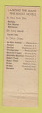 Matchbook Cover - McAlipin Hotel New York City Knott