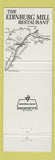 Matchbook Cover - Edinburg Mill Restaurant VA