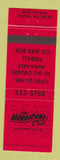 Matchbook Cover - Hurricane Cafe Seattle WA