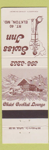 Matchbook Cover - Swiss Inn Elkton MD