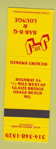 Matchbook Cover - JJ BBQ Osage Beach MO