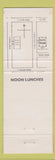 Matchbook Cover - South Woods of Cudahy Supper Club WI