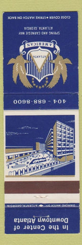 Matchbook Cover - American Hotel Atlanta GA