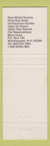 Matchbook Cover - Shalimar Resort Restaurant Lake Winnisquam NH WEAR