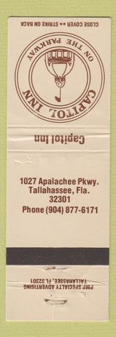 Matchbook Cover - Capitol Inn Tallahassee FL WEAR