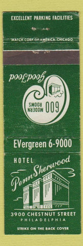 Matchbook Cover - Hotel Penn Sherwood Philadelphia PA