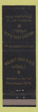 Matchbook Cover - Walnut PARk Plaza Hotel Philadelphia PA