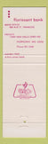 Matchbook Cover - Florissant Bank MO Christmas