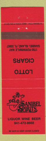 Matchbook Cover - Sanibel Spirits Liquor Sanibel Island FL