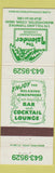 Matchbook Cover - Islander Restaurant Manchester CT
