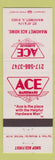 Matchbook Cover - Ace Hardware Mahomet IL