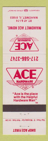 Matchbook Cover - Ace Hardware Mahomet IL