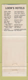 Matchbook Cover - City Squire Motor Inn New York City