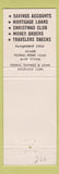 Matchbook Cover - Ambridge Savings Loan PA Aliquippa