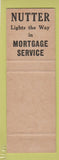 Matchbook Cover - Nutter Mortage Camden NJ Philadelphia PA