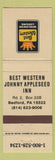 Matchbook Cover - Best Western Johnny Appleseed Inn Bedford PA