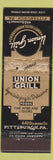 Matchbook Cover - Union Grill Pittsburgh PA Knott Hotels
