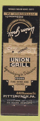Matchbook Cover - Union Grill Pittsburgh PA Knott Hotels