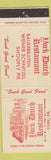 Matchbook Cover - York Dutch Restaurant German York PA