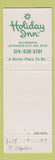 Matchbook Cover - Holiday Inn Jefferson City MO