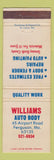 Matchbook Cover - Williams Auto Body Ferguson MO