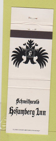Matchbook Cover - Schneithorst's Hofamberg Inn St Louis MO