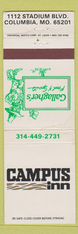 Matchbook Cover - Campus Inn Gallagher's Columbia MO