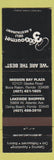 Matchbook Cover - 3 G's Gourmet Delray Beach Boca Raton FL