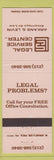 Matchbook Cover - Arkans Levin Attorneys Lawyers Philadelphia PA