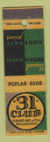 Matchbook Cover - 31 Club Philadelphia PA Midget