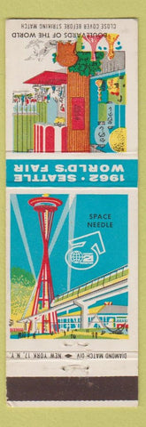 Matchbook Cover - 1962 Seattle World's Fair Space Needle Boulevards of World