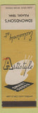 Matchbook Cover - Artis Style Smart Shoes Pulaski TN Edmondson's