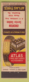 Matchbook Cover - Atlas Tires Owenton oil gas KY