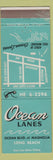 Matchbook Cover - Ocean Lanes Bowling Long Beach CA WEAR