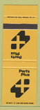 Matchbook Cover - Parts Plus SAMPLE