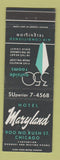 Matchbook Cover - Hotel Maryland Chicago IL