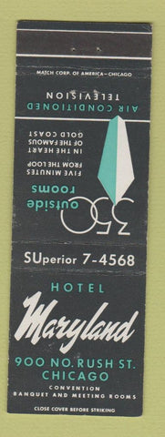 Matchbook Cover - Hotel Maryland Chicago IL