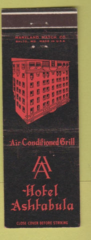 Matchbook Cover - Hotel Ashtabula OH