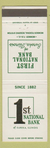 Matchbook Cover - 1st National Bank Eureka IL