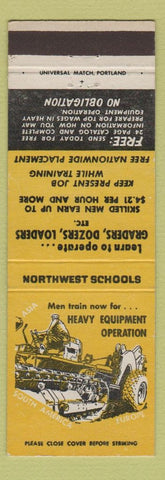 Matchbook Cover - Operate Heavy Equipment Tractors
