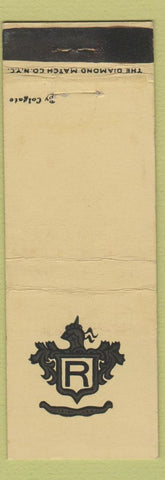 Matchbook Cover - Diamond Colgate R Monogram