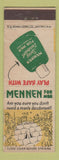 Matchbook Cover - Mennen Spray Deodorant